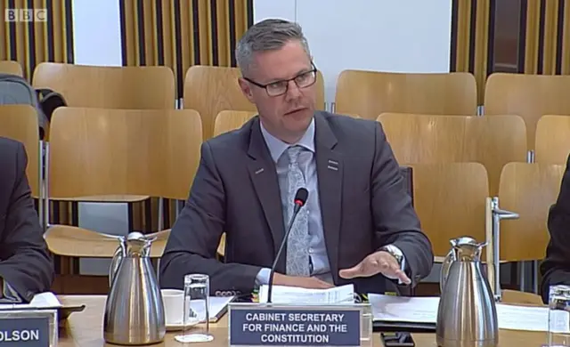 Finance Secretary Derek Mackay
