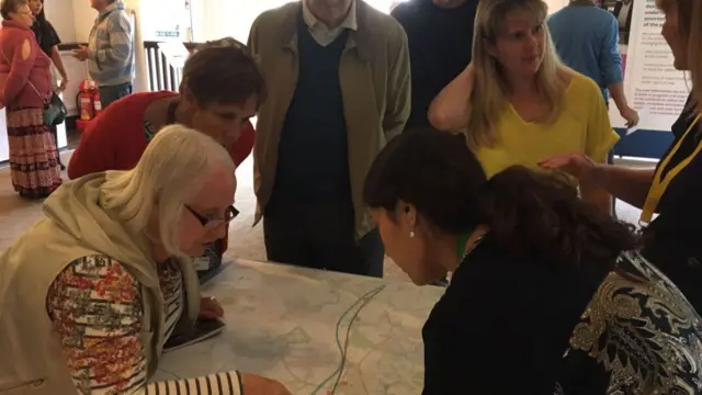 People see route plans near their homes