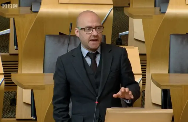 Scottish Green co-convener Patrick Harvie