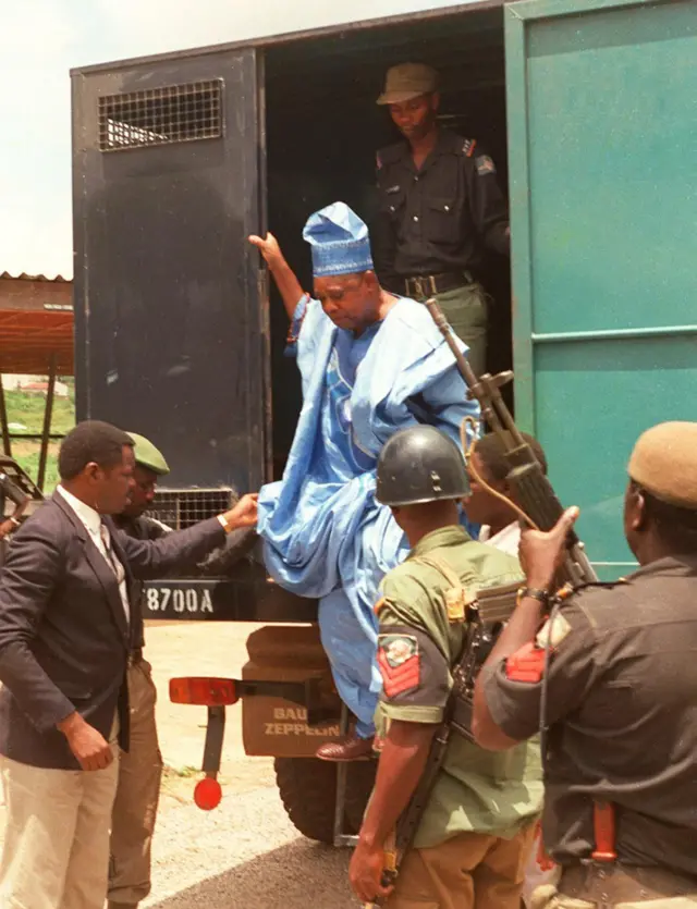 Moshood Abiola shown in a file photo dated August 1994