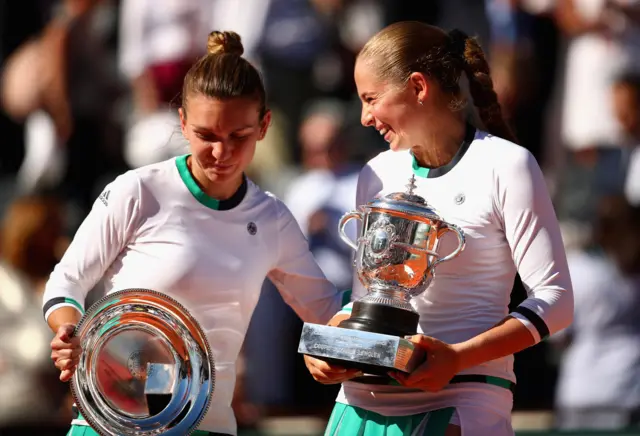 Halep and Ostapenko