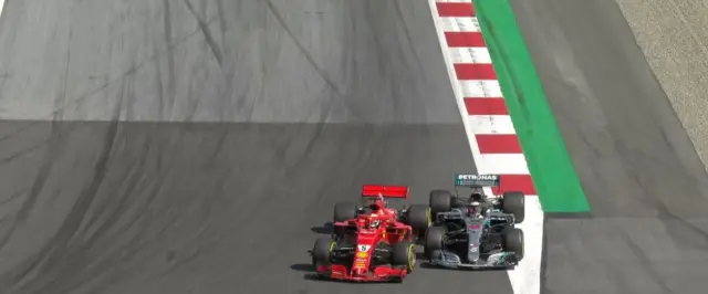 Vettel and Hamilton battle