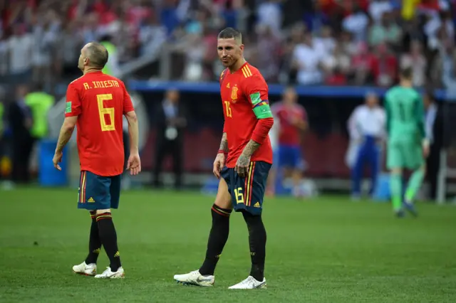 Sergio Ramos Andres Iniesta