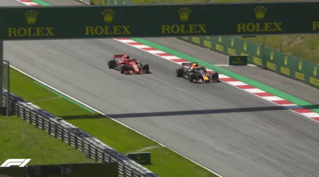 Kimi Raikkonen overtaken by Daniel Ricciardo