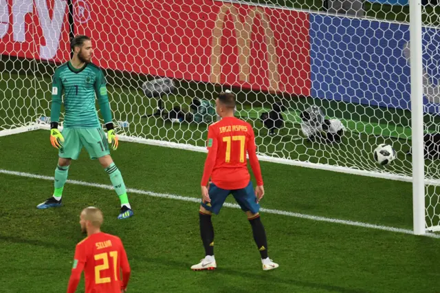 Spain concede