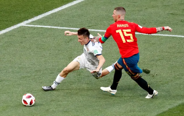 Aleksandr Golovin Sergio Ramos