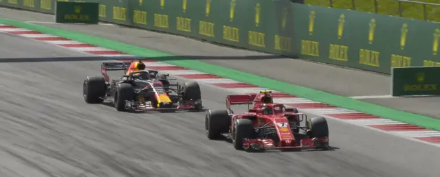 Kimi Raikkonen and Daniel Ricciardo