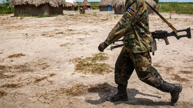 An SPLA soldier in South Sudan (archive shot)