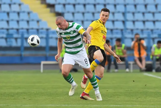 Scott Brown on the ball for Celtic