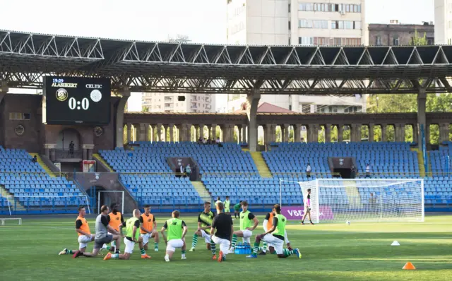 Celtic warm up in Yerevan