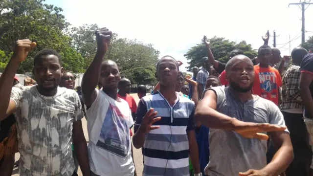 Protesters in Guinea