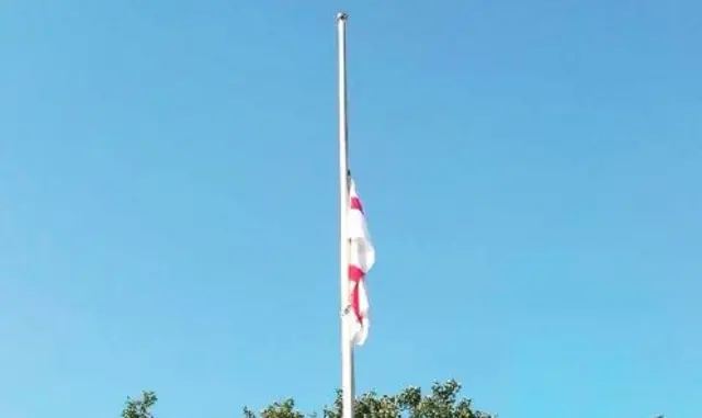 Flag at half mast