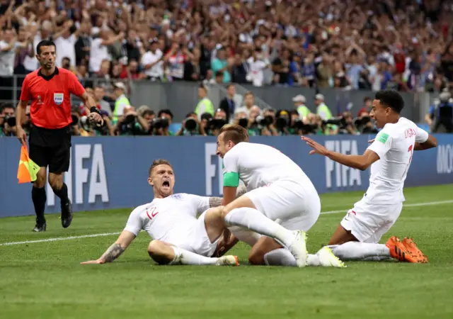 Kieran Trippier celebrate