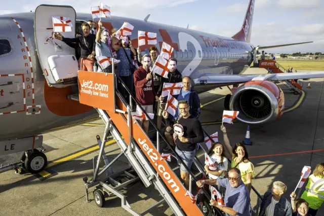 England fans Croatia