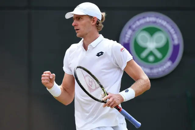 Kevin Anderson holds