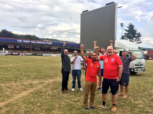 Big screen at Keighley