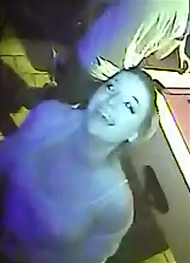 CCTV of a woman on a night out in Cornwall