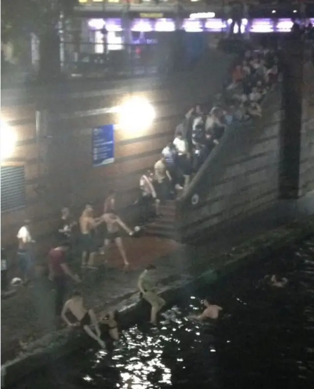 Canal swimming