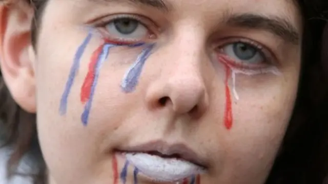 Protester in Regent's Park