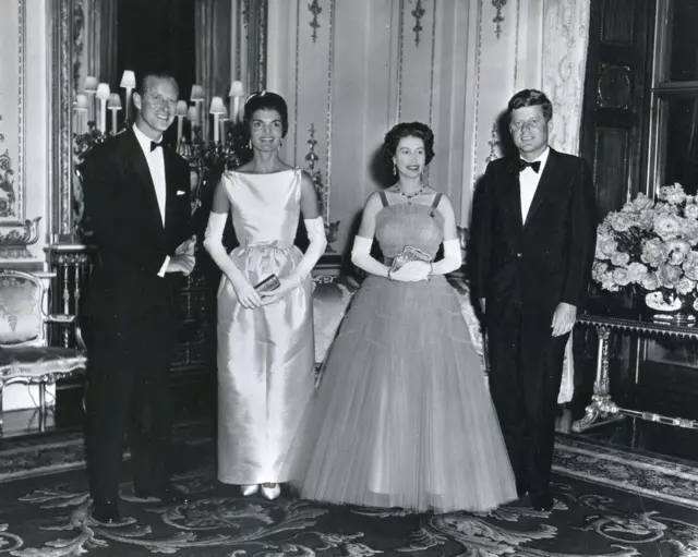 The Queen with the Kennedys