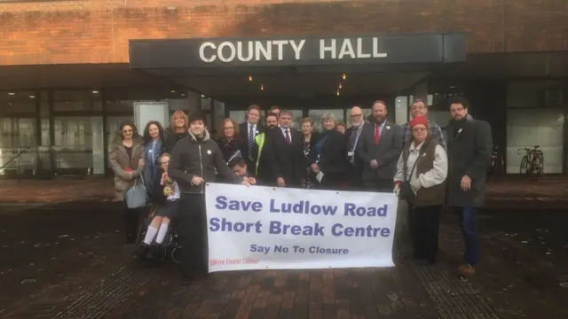 Ludlow Road protesters