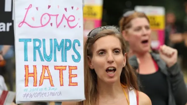 Protester in Regent's Park