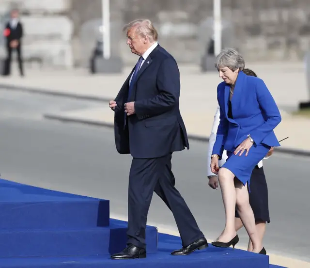 Donald Trump and Theresa May