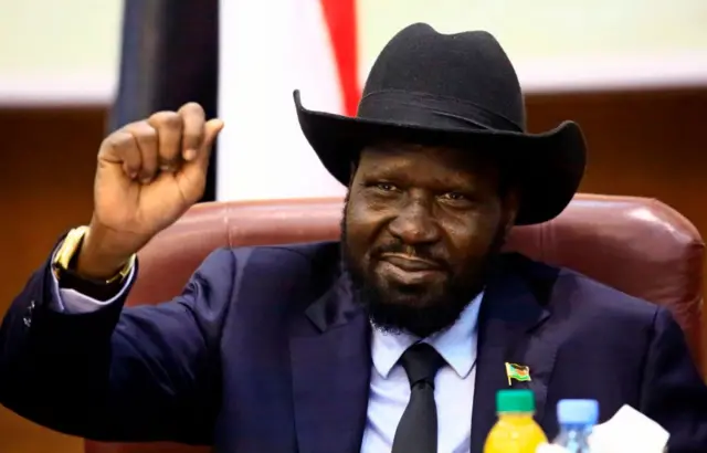 President Salva Kiir participates in the second round of talks between two bitter rivals, aimed at ending South Sudan's four-and-a-half year brutal civil war, in Khartoum on June 25, 2018