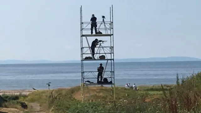 Police snipers at Turnberry