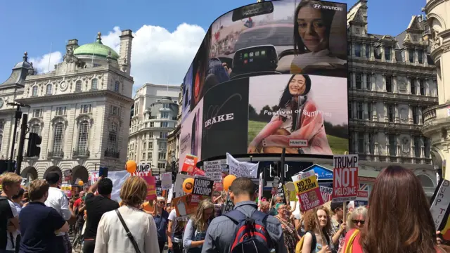 protest in Trafalgar Square