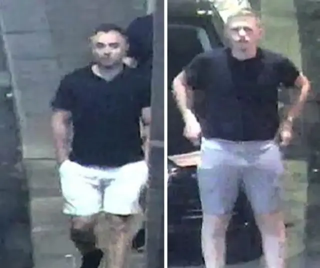 CCTV images of two men