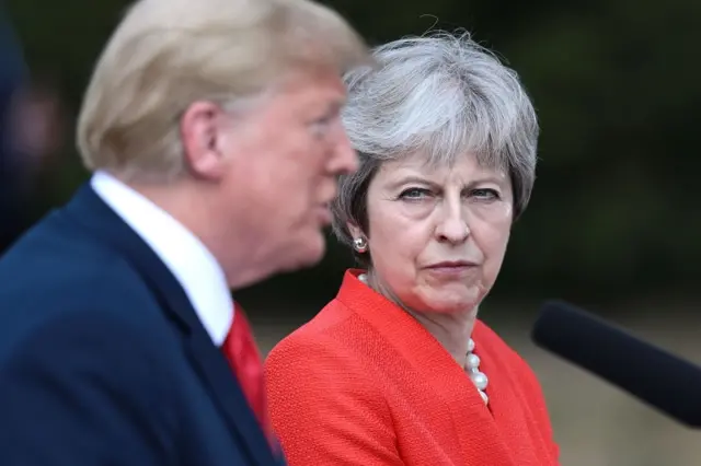 Donald Trump and Theresa May