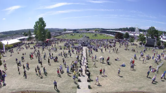 The Presidents Lawn at the Great Yorkshire Show