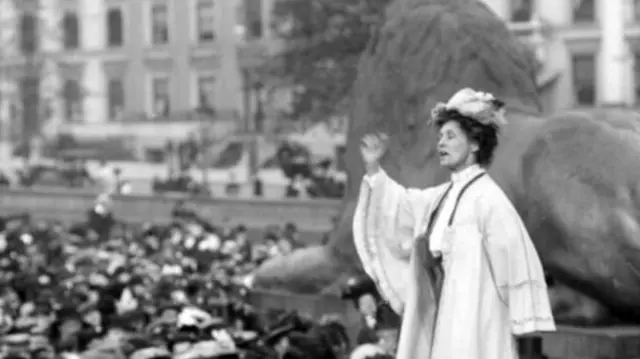 Emmeline Pankhurst.