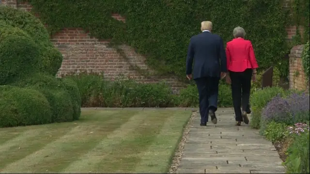 Donald Trump and Theresa May