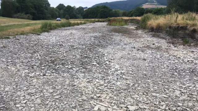 Dried out River Teme