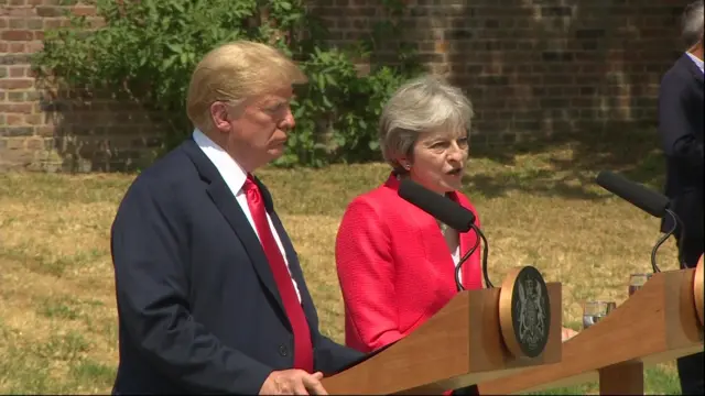 Trump and May