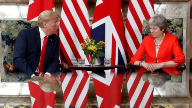 Donald Trump and Theresa May