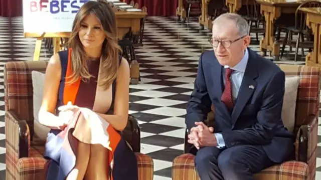 Melania Trump and Philip May