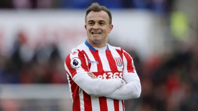 Stoke City"s Xherdan Shaqir