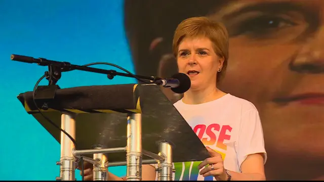 NIcola Sturgeon at Pride Glasgow