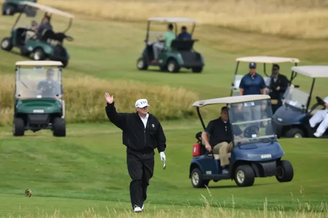 Donald Trump at Turnberry