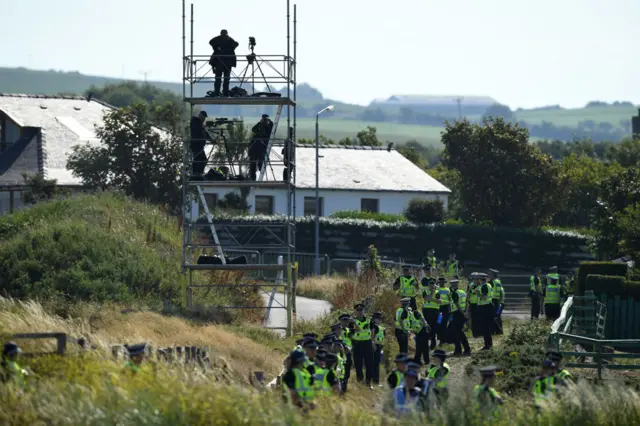 Police at Turnberry