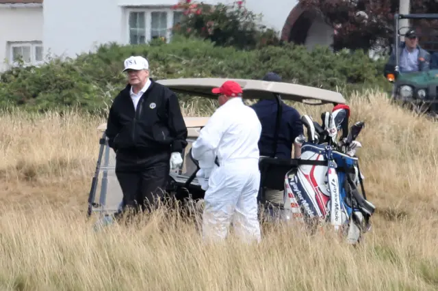 Trump at Turnberry golf course