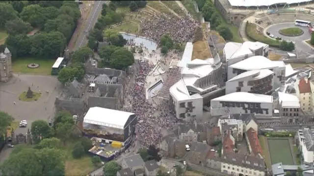 Crowd from above