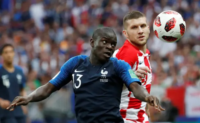 N'golo Kante and Rebic