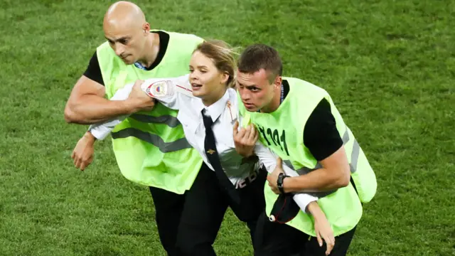 Pussy Riot protester arrested at World Cup final