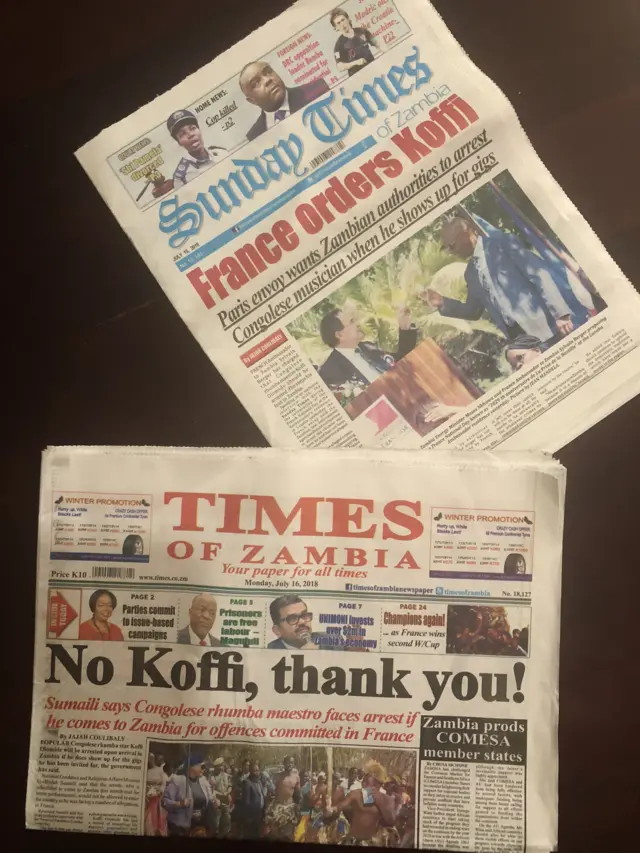 Zambian newspapers