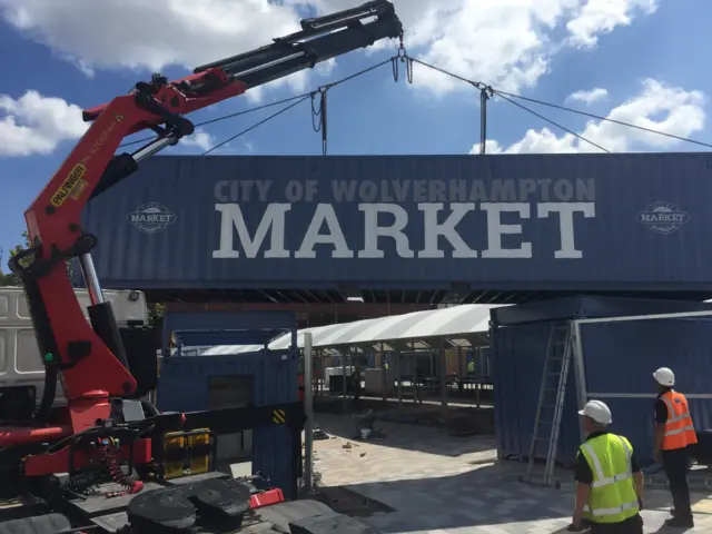 market entrance