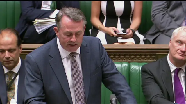 International Trade Secretary Liam Fox